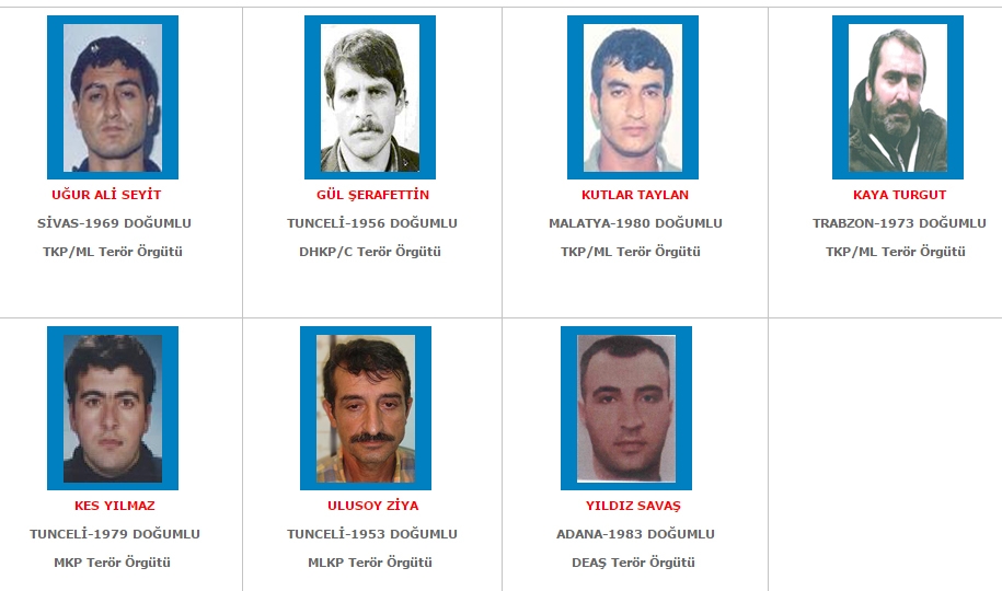Aranan teröristler' listesi yenilendi! galerisi resim 10