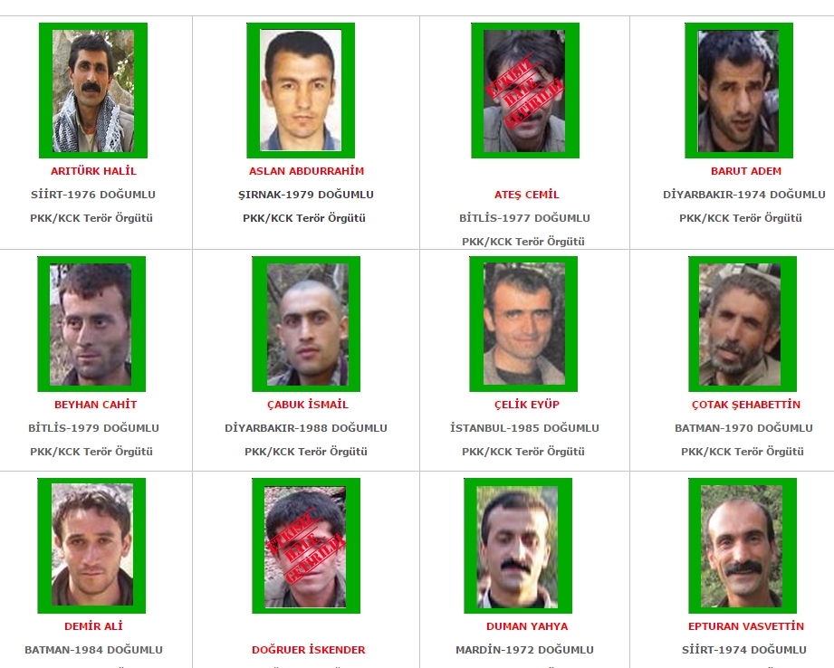 Aranan teröristler' listesi yenilendi! galerisi resim 11