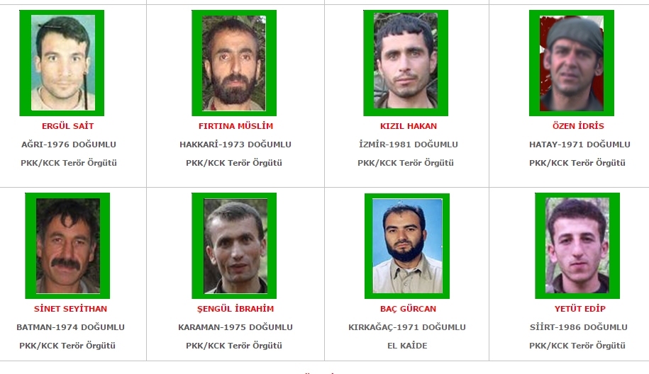 Aranan teröristler' listesi yenilendi! galerisi resim 12