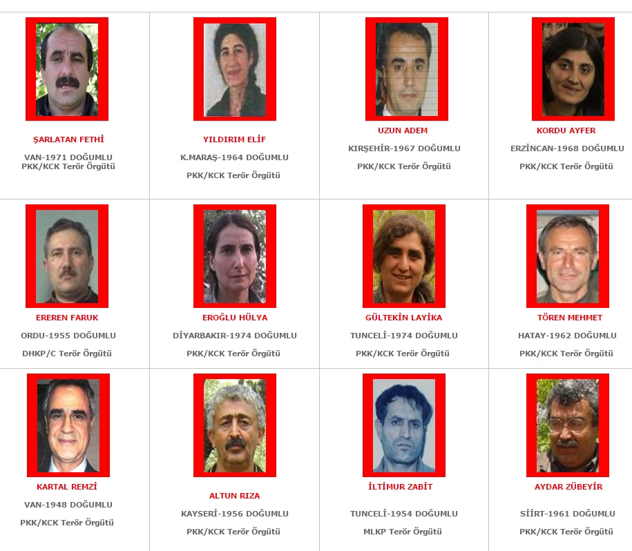 Aranan teröristler' listesi yenilendi! galerisi resim 3