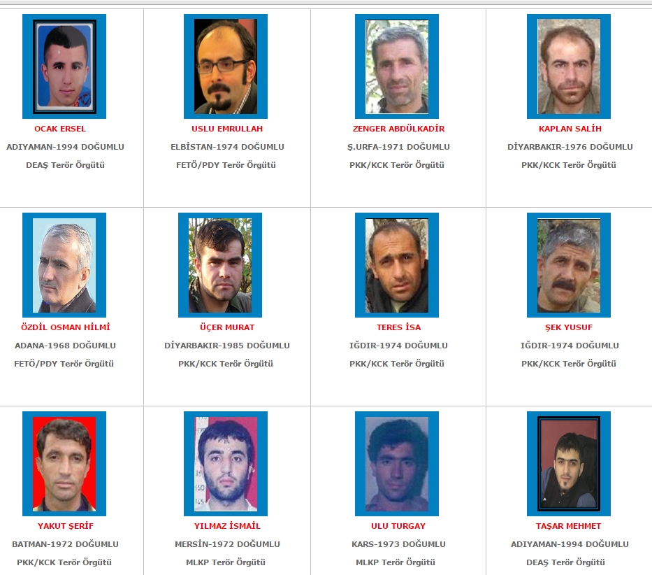 Aranan teröristler' listesi yenilendi! galerisi resim 6
