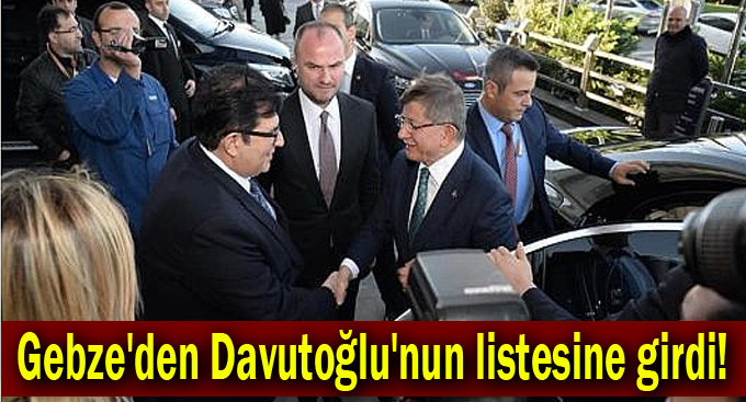 Davutoğlu'nun listesi yayınlandı!