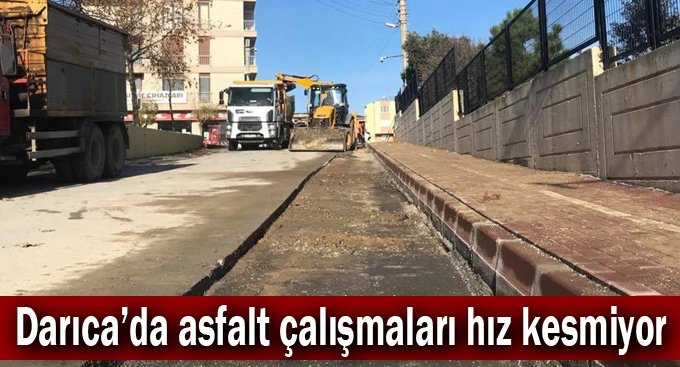 Darıca’da asfalt çalışmaları hız kesmiyor