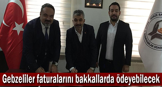 Gebzeliler faturalarını bakkallarda ödeyebilecek