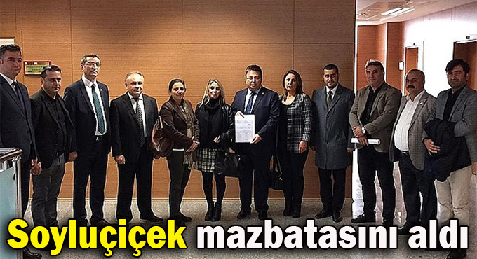 Cihan Soyluçiçek, mazbatasını aldı