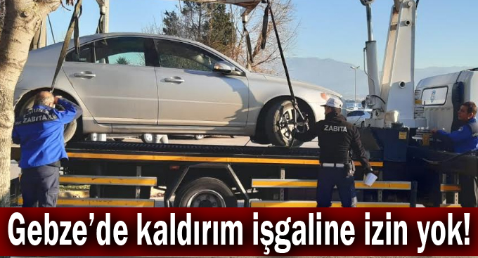 Gebze'de kaldırım işgaline izin yok!