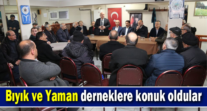 Derneklere konuk oldular