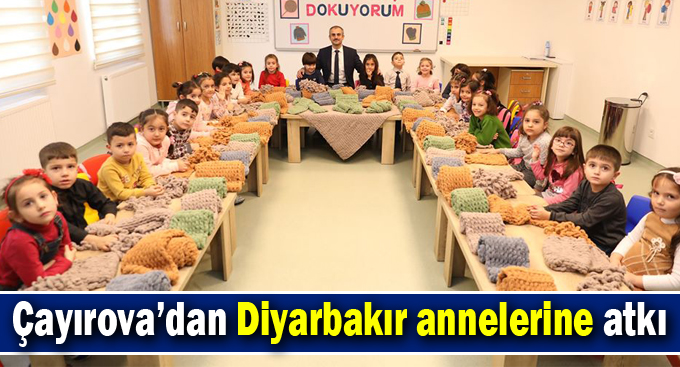 Çayırova’dan Diyarbakır annelerine atkı