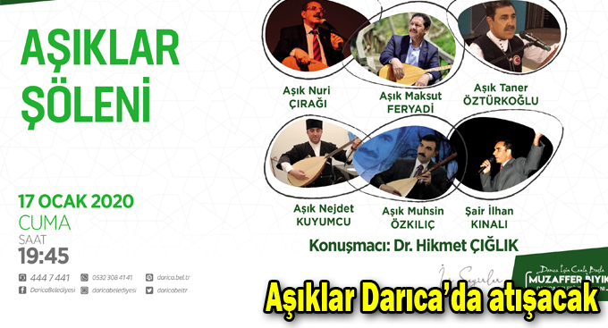 Aşıklar Darıca’da atışacak