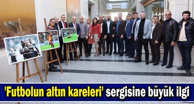 'Futbolun altın kareleri' sergisine büyük ilgi
