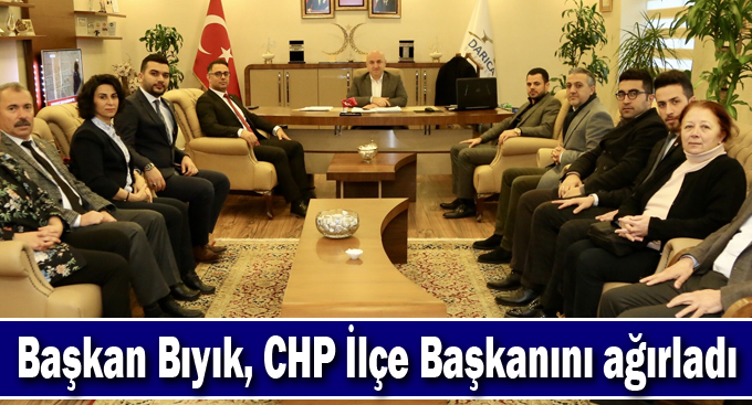 Başkan Bıyık, CHP İlçe Başkanını ağırladı