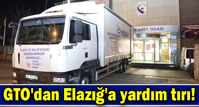 GTO'dan Elazığ'a yardım tırı!