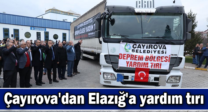 Yardım tırı dualarla uğrandı