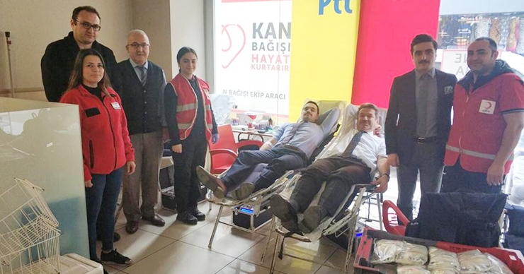 PTT’den Elazığ ve Malatya için kan bağışı