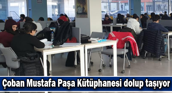 Çoban Mustafa Paşa Kütüphanesi dolup taşıyor