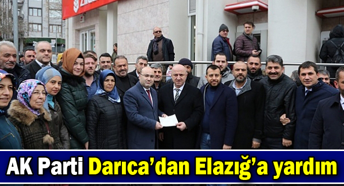 AK Parti Darıca'dan Elazığ'a yardım