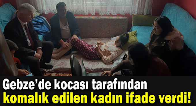 Eşi tarafından sopayla dövüldü!