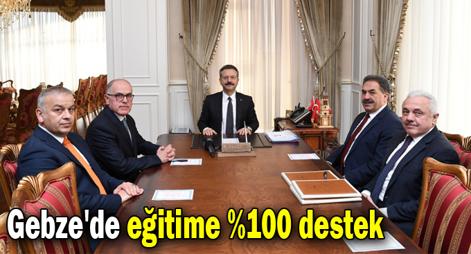 Gebze'de eğitime %100 destek