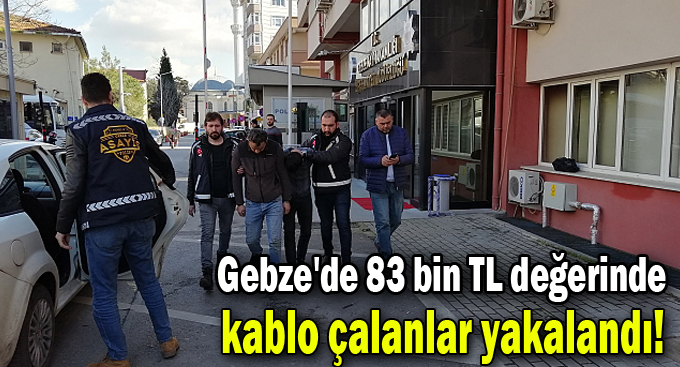 Belediyenin aydınlatmasını çalanlar yakalandı!