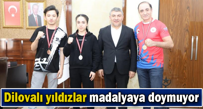 Dilovalı yıldızlar madalyaya doymuyor