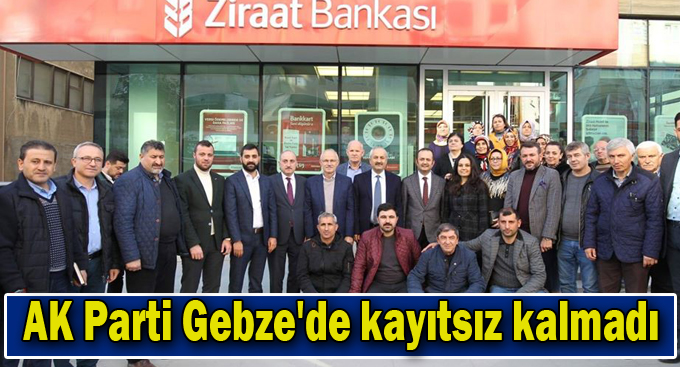 AK Parti Gebze'de kayıtsız kalmadı