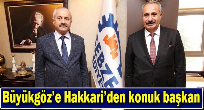 Başkan Büyükgöz’e Hakkari’den konuk başkan