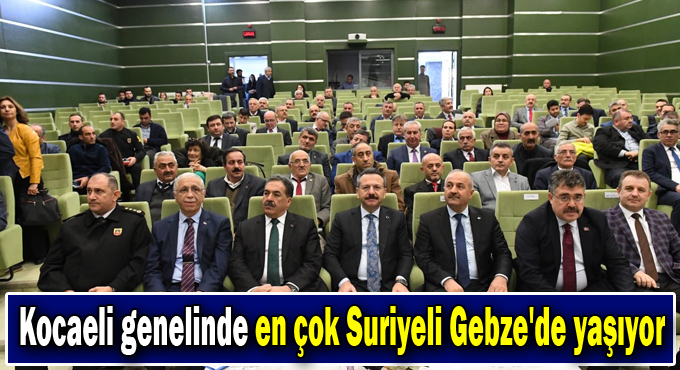Kocaeli genelinde en çok Suriyeli Gebze'de yaşıyor