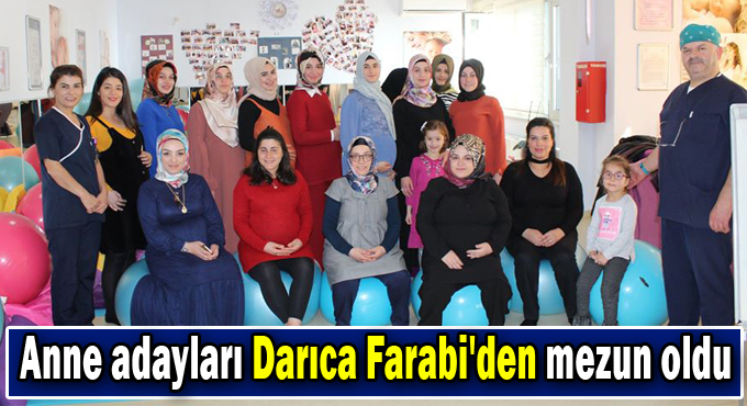 Anne adayları Darıca Farabi'den mezun oldu