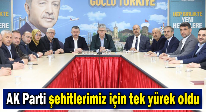 AK Parti şehitlerimiz için tek yürek oldu