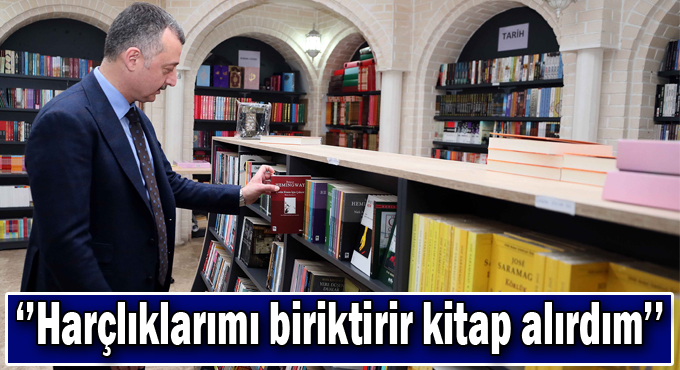 Başkan Büyükakın, ‘’Harçlıklarımı biriktirir kitap alırdım’’