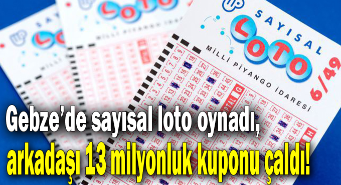 Yakın arkadaşı 13 milyonluk kuponu çaldı!