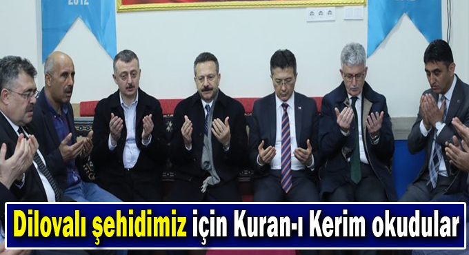 Şehidimizin Dilovası'nda ki yakınlarına başsağlığına gittiler