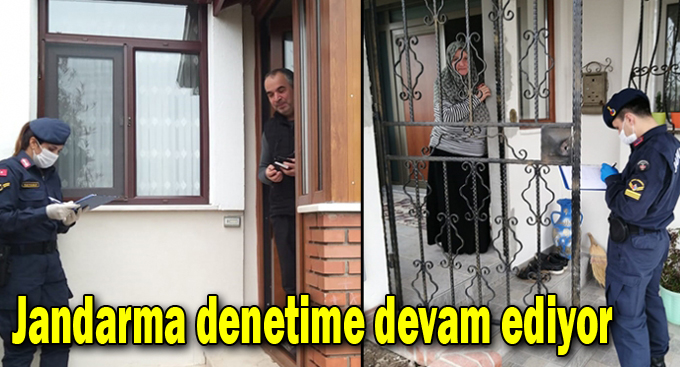 Jandarma denetime devam ediyor