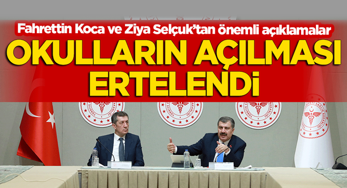 Bakan Fahrettin Koca ve Ziya Selçuk'tan önemli açıklamalar!