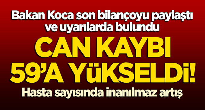 Can kaybı 59'a yükseldi