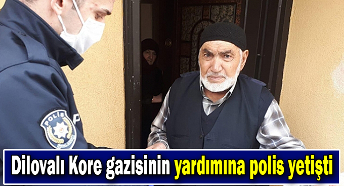 Dilovalı Kore gazisinin yardımına polis yetişti