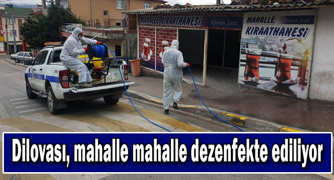 Dilovası, mahalle mahalle dezenfekte ediliyor