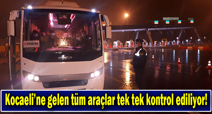 Gebze Eskihisar Feribot İskelesinde araç kontrolü