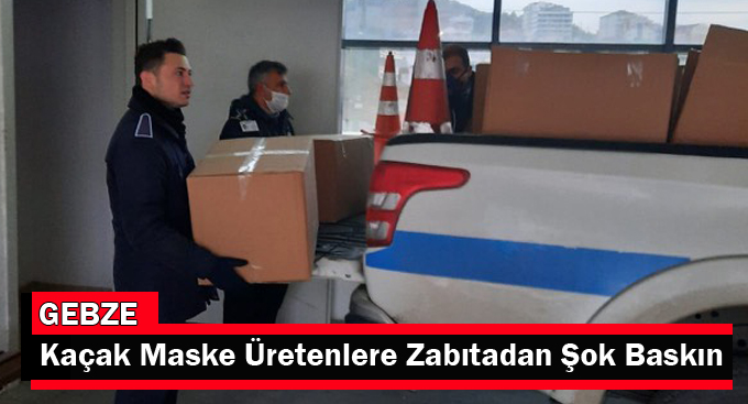 Kaçak Maske Üretenlere Zabıtadan Şok Baskın