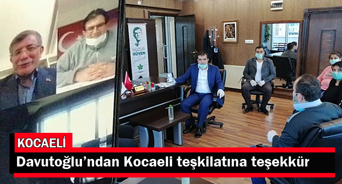 Davutoğlu’ndan Kocaeli teşkilatına teşekkür