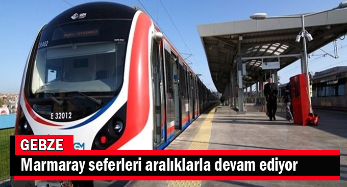 Marmaray seferleri yarım saatlik aralıklarla devam ediyor