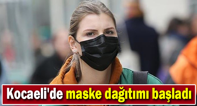 Kocaeli'de maske dağıtımı başladı