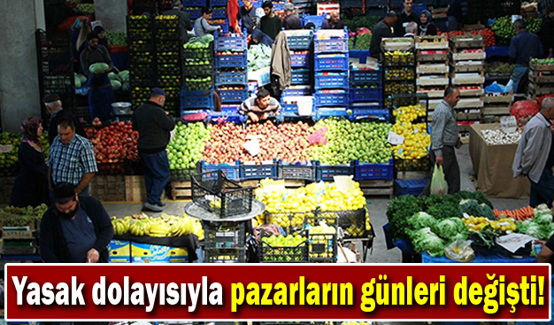 Gebze'de pazar günleri değişti
