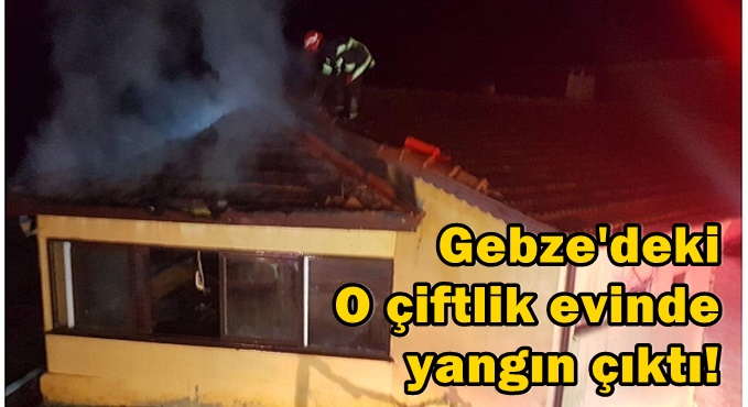 Gebze'deki o çiftlik evinde yangın çıktı!