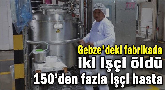 Gebze'deki fabrikada iki işçi öldü 150’den fazla işçi hasta