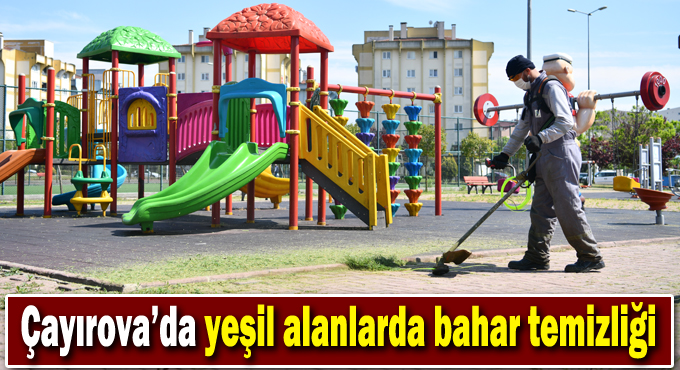 Yeşil alanlarda bahar temizliği