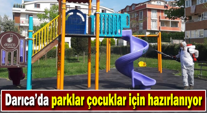 Darıca’da parklar çocuklar için hazırlanıyor