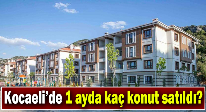 Kocaeli’de 1 ayda kaç konut satıldı?