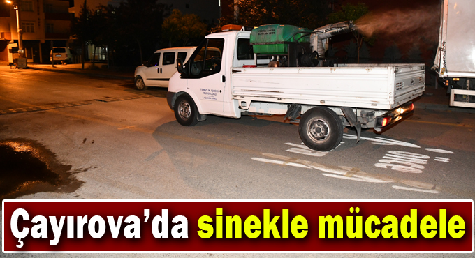 Çayırova’da sinekle mücadele