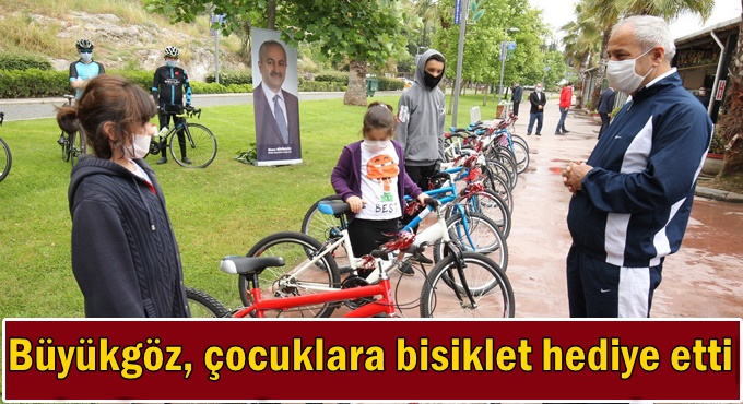 Dünya Bisiklet Günü’nde; Büyükgöz'den çocuklara bisiklet